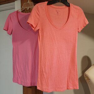 BUNDLE of 2 - Vicotoria's Secret T-Shirts, SM. For Sleep or Regular Wear.